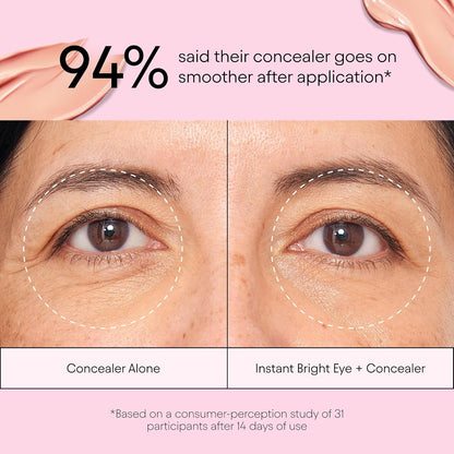 ALPYN Instant Bright Eye with Peptides & Niacinamide | Brightens Dark Circles, Visibly Firms & Softens Fine Lines | 0.5 Fl Oz / 15 ml