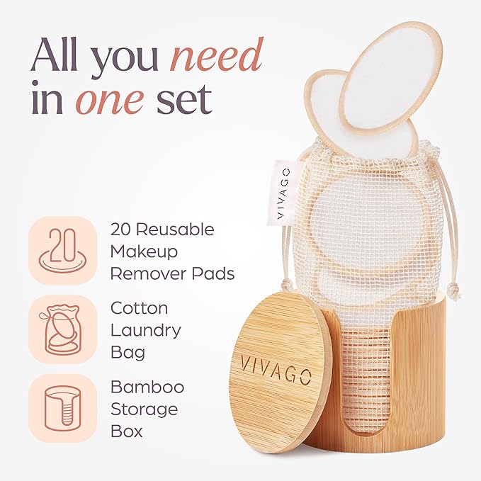 Reusable cotton rounds for face