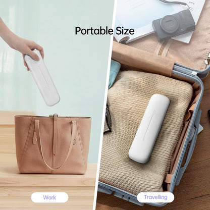 Toothbrush Holder, Toothbrush Cleaner Case, Portable USB Charging Toothbrush Cover with U V-C Light, Travel Toothbrush Holder