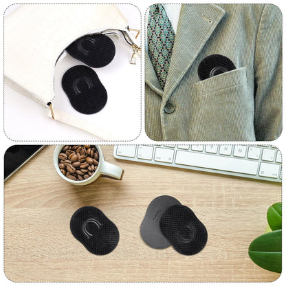 Pocket Palm Combs, Massager Hair Brush Comb Palm Combs for Men Beard Brush, Black pocket brush (10 Pcs Finger Type)