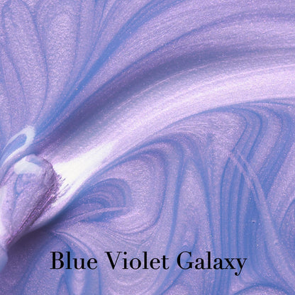 AZUREBEAUTY Blue Purple Violet Galaxy Quick Dry Complete Natural Super Lustrous Nail Enamel Polish,Professional for DIY Manicure and Pedicure at Home