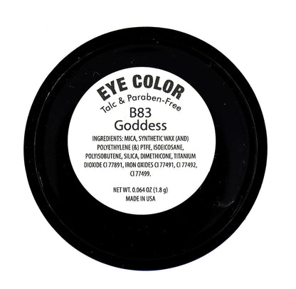 Goddess Glow Nude Gold Beige Glam Baked Shimmer Pressed Powder Single Vegan Eyeshadow; Talc, Paraben & Cruelty Free