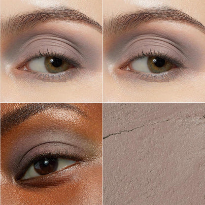 Neutral Eyeshadow Stick Cream Eyeshadow Pencil Makeup, High Pigmented Crease-proof Eye Shadow Brightener Stick, Hypoallergenic Waterproof Long Lasting Eye Highlighter stick(21# Gray Brown Matte)