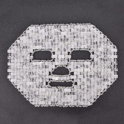 Jade Facial Mask｜100% All Natural Jade Sleep Mask｜Diminish Puffiness｜Soothe Eye Fatigue (White)