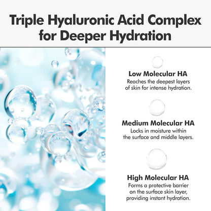 Moisture Balancing Serum - Hydrating & Soothing with Hyaluronic Acid and PHA, Botanical Moisturizer for Sensitive Skin, pH Balanced for Glass Skin, Korean Skincare (1.69fl oz)