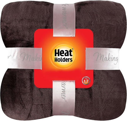 Heat Holders Personal-Sized Throw - Warm and Luxuriously Soft Fur-Like Fleece - Ideal for Bed, Sofa, Travel and Gifts | Sage / 50x70 inches