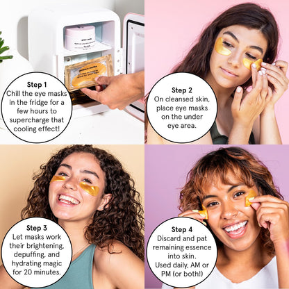 grace & stella Under Eye Patches (12 pairs) Eye Masks for Puffy Eyes and Dark Circles - Birthday Gifts for Women, Bachelorette Party Favors, Bridesmaid, Self Care and Relaxation Gifts for Her - Vegan