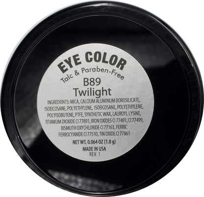 Twilight Shimmering Deep Blue Navy Pressed Powder Single Vegan Eyeshadow; Talc, Paraben & Cruelty Free
