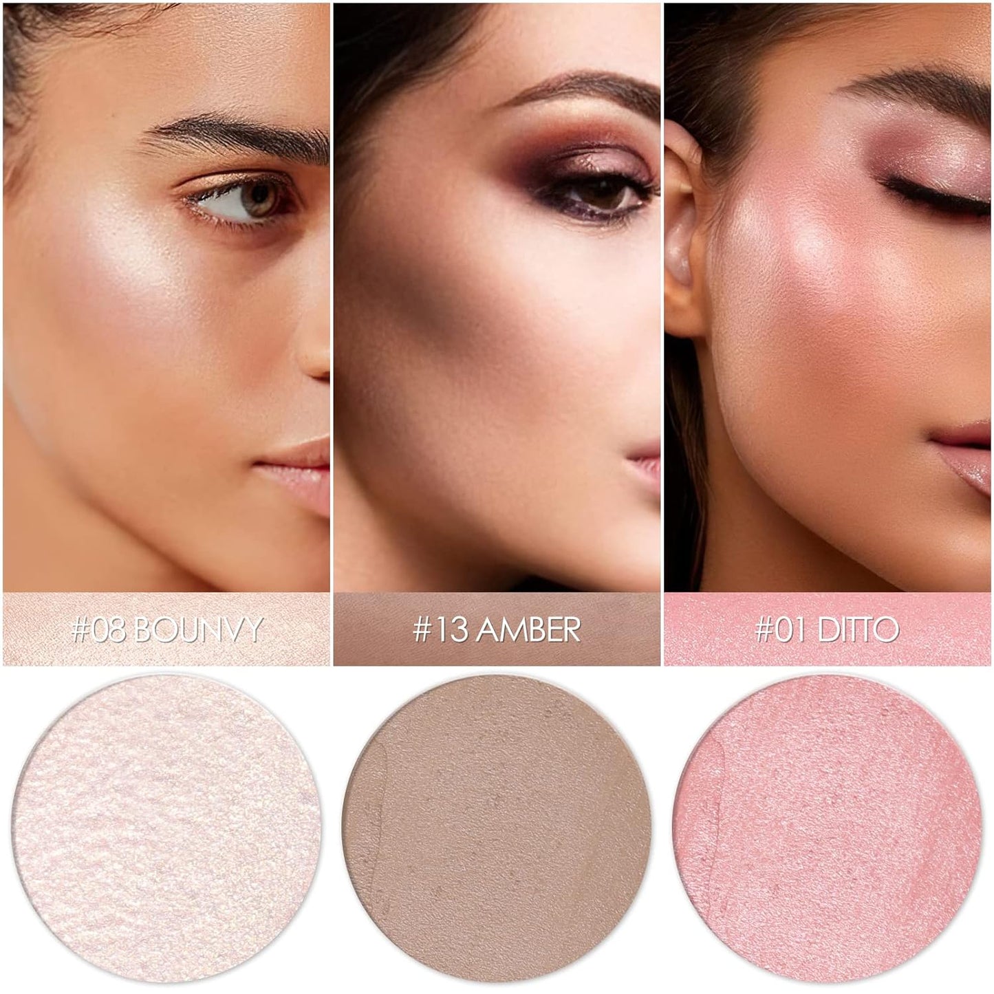 3 Pcs FAIR Contour Stick Set,Cream Blush & Highlighter Bronzer Pen,Long Lasting & Smooth Natural Face Contouring Illuminator,Professional Makeup Kit for All Skin