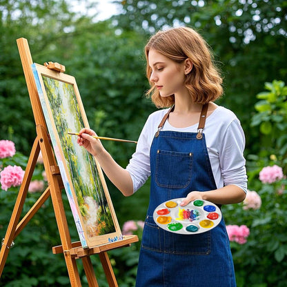 10 Pack Paint Tray Palettes, 6.7" Metal Paint Mixing Pallets, 10-Well Painting Palette, Washable Round Paint Holder Tray for DIY Craft Professional Watercolor Oil Art Painting Project, Silver