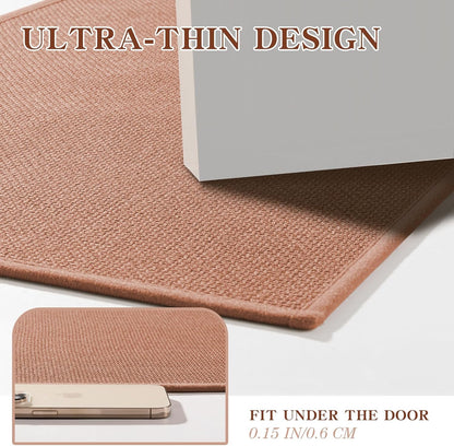 chakme Bathroom Rugs Mat 36x24, Ultra Thin Non Slip Bath Mat Large Quick Dry Absorbent Bath Mat for Bathroom, (Dark Pink, 36"x24")