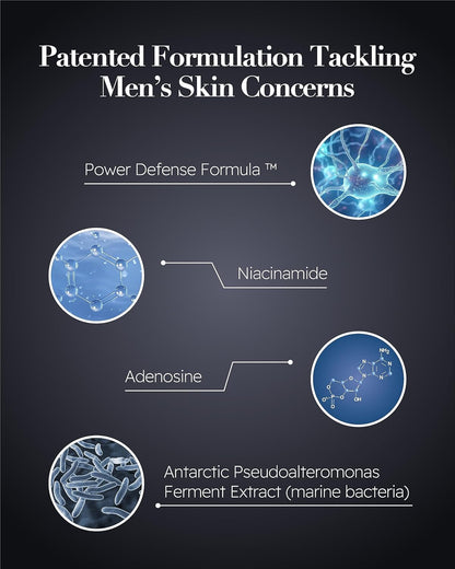 ISA KNOX Age Focus Homme (Premium Skincare Gift Set, 12.2fl oz) - Even Skin Tone & Wrinkle Care. Toner and Lightweight Moisturizer Set , Niacinamide, Adenosine | Korean Skincare,