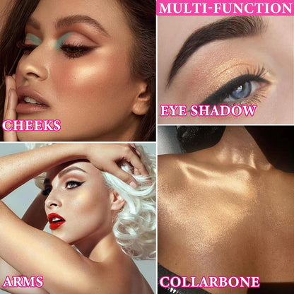 Cream Contour Stick,Shimmer Stick Long Lasting Non-greasy Cream Contour Bronzer Stick,Lightweight Concealer Waterproof Face Contouring Makeup Pen for Women(02#)