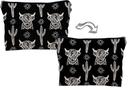 Western black makeup bag,western gifts