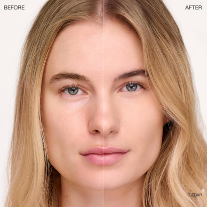 Ogee Complexion Perfecting Under Eye Concealer - Certified Organic Full Coverage Concealer - Buildable Coverage - CEDAR 1.20C - Light (Pink-Beige Undertones)