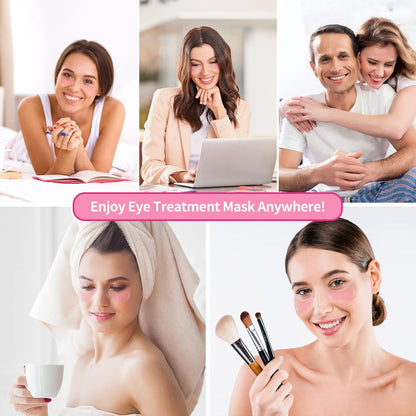 BREYLEE Rose Eye Mask– 60 Pcs - Eye Treatment Mask, Under Eye Bags Treatment, Under Eye Masks for Puffy Eyes, Anti-Aging,Anti-Wrinkle and Fine Lines, Under eye Dark Circles