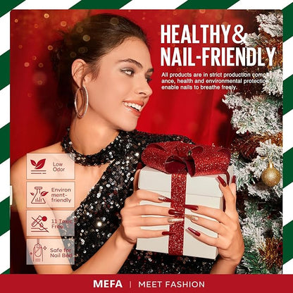 Mefa christmas gel nail polish