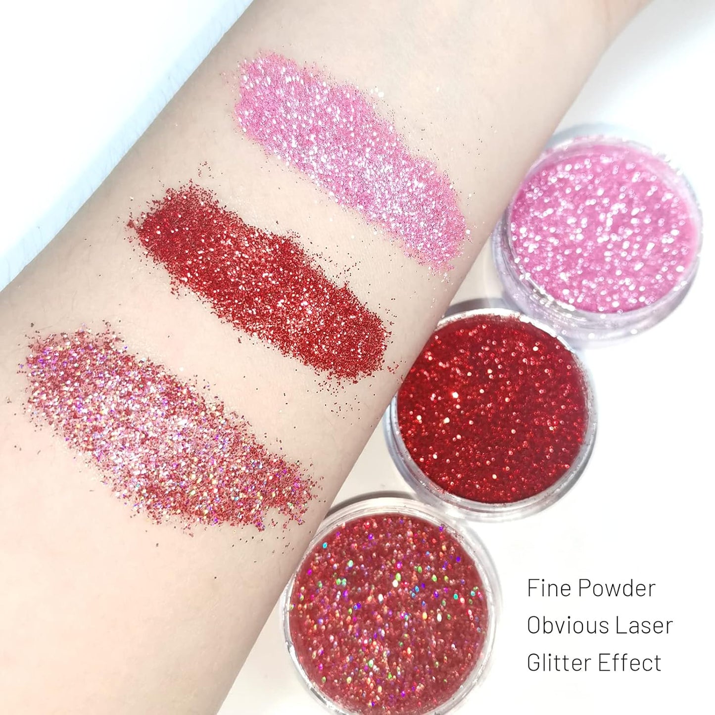 3 Colors Glitter Lip Kit, Diamond and Glitter Metallic Lip Powder with Lip Primer, Waterproof Long Lasting & Smudge Proof, Shimmer Sparkly Glitter Lip Cosmetic without Sticky Flake Off Set A