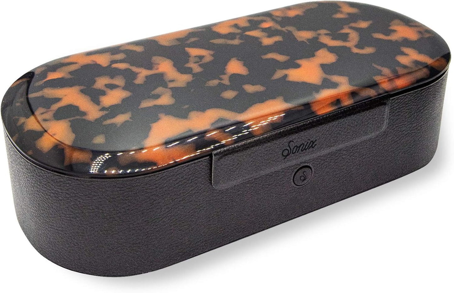 Sonix Beyond UV+O3 Sanitizer Box and Universal Charger UV and Ozone Disinfector for Phone, Mask, Makeup Brush, Nail Tool (Brown Tort)