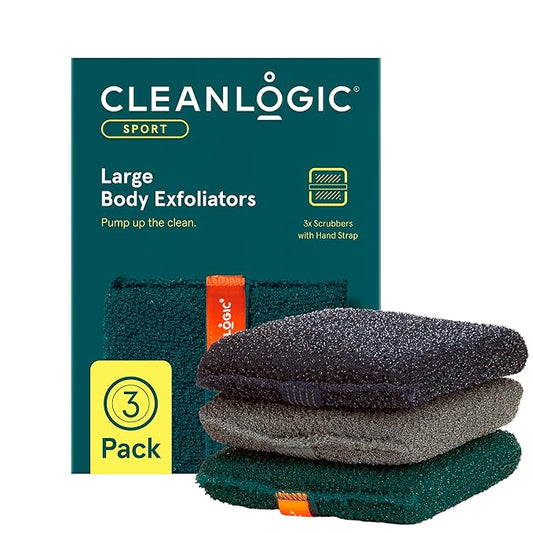 Cleanlogic sport exfoliating body scrubber,