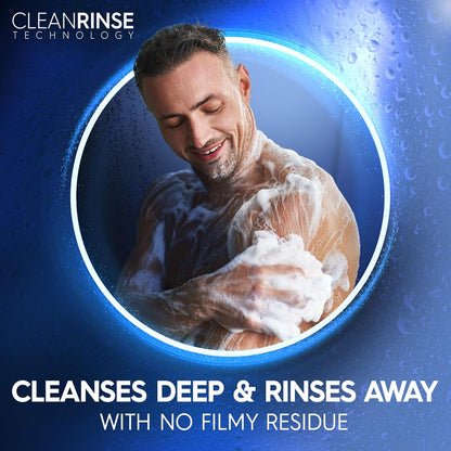 Dial Men 3 in 1 Body, Hair and Face Wash, Soothe, 16 Fl Oz, Pack of 4, Infinite Fresh Scent, Cleanses Deep + Gentle on Skin with Clean Rinse Technology