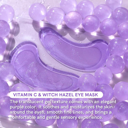 Under Eye Patches with Vitamin C and Witch Hazel Eye Mask for Dark Circles and Puffiness,Face Mask Skin Care Products 30 Pairs