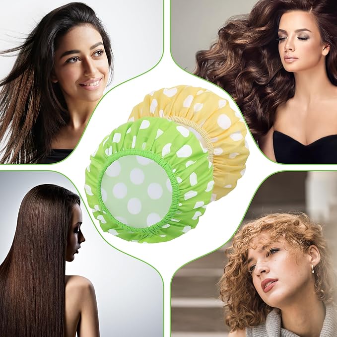 2 sets large shower caps