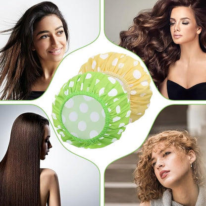 2 sets large shower caps