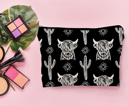 Western black makeup bag,western gifts