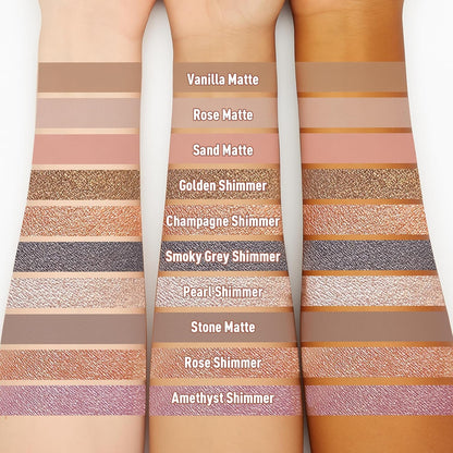 FV Matte Cream Eyeshadow Stick, Waterproof, Long-Lasting Cream Shadow, High Pigment Easy to Apply Eyeshadow Makeup, Stone Matte