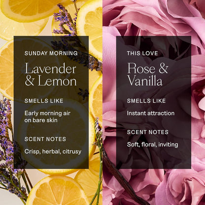 Each & Every Aluminum Free Deodorant for Women & Men, Lavender & Lemon + Rose & Vanilla - All Natural Deodorant for Sensitive Skin, EWG Verified - Clean, Baking Soda-Free, Plant-Based - 2.5oz, 2 Pack