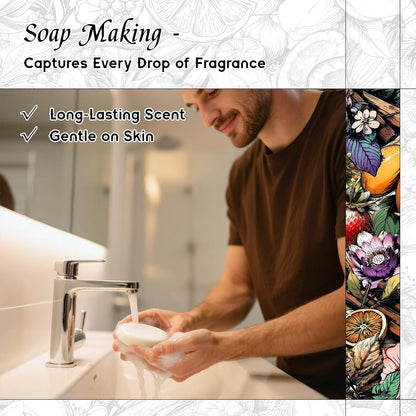 HIQILI Tobacco Vanilla Fragrance Oil for Diffuser, DIY Soap, Candle, Perfume Making, Long Lasting Rich & Spicy Scents - 5.07 Fl Oz