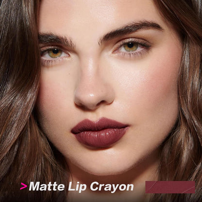 FOCALLURE Ultra Chic Matte Lipstick,Rich Vitamin E Lip Crayon,Lightweight Matte Color without Drying or Fading,Long Lasting Waterproof Lips Makeup,STIZZA