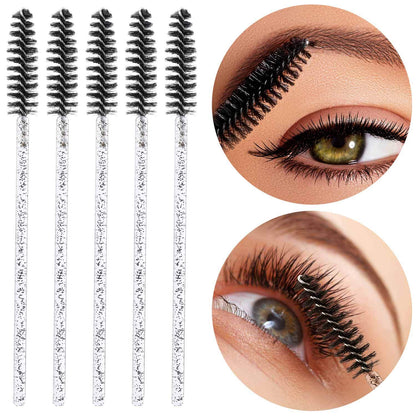 Tbestmax 2000 Disposable Mascara Wands Eyelash Brush Spoolies for Eyebrow Eye Lash Extension Colorful