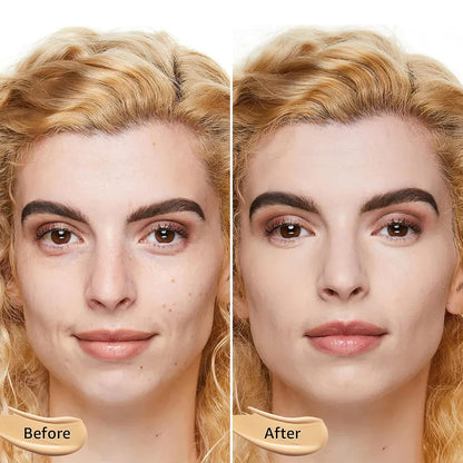 Air Cushion CC Cream - Moisturizing BB Cream Foundation, Long-Lasting Waterproof New Mushroom Head Cushion Foundation Concealer for Even Skin Tone (Ivory, 1 PCS)