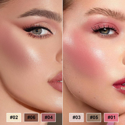 6 Colors Cream Contour Stick Makeup Contour Kit, Double-ended Cream Bronzer for Sculpt, Highlighter and Blush Stick Makeup Kit, Matte & Dewy Finish (SET A)