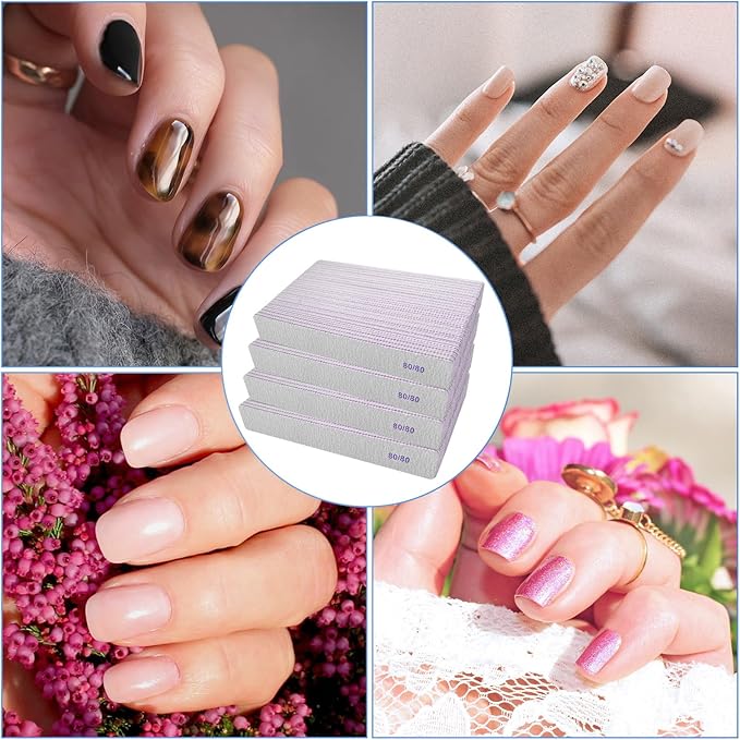 80/80 grit nail files (100