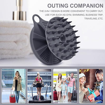 Innerneed 2-in-1 silicone body scrubber