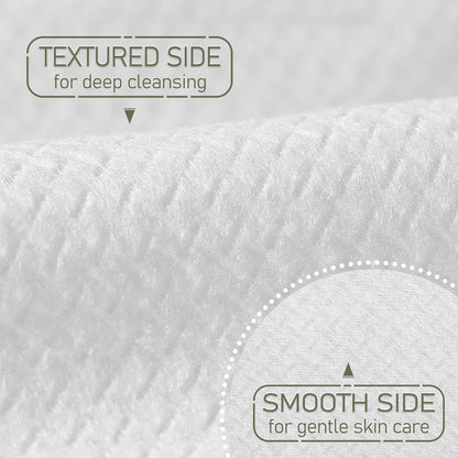 THICKER Dry Wipes 50 Count Disposable Face Towels 10x12" | Ultra Soft for Sensitive Skin & Babies, Travel, Makeup Removal