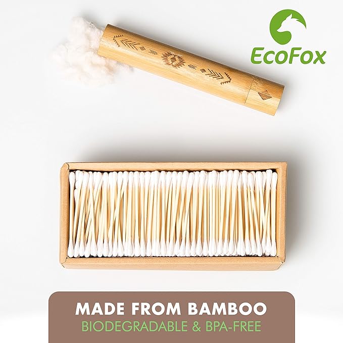 Bamboo cotton swabs 200 count