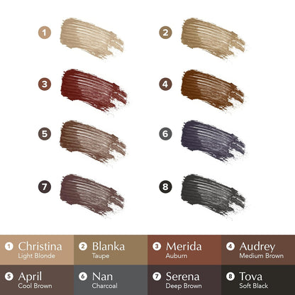 Thrive Causemetics Instant Brow Fix Semi-Permanent Eyebrow Gel, Waterproof Tinted Eye Brow Gel with Vitamin B5, Smudge-Proof, Vegan & Cruelty Free, Tova (Soft Black)