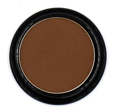 Chocolate Brown Chestnut Cocoa Matte Opaque Pressed Powder Single Vegan Eyeshadow; Talc, Paraben & Cruelty Free