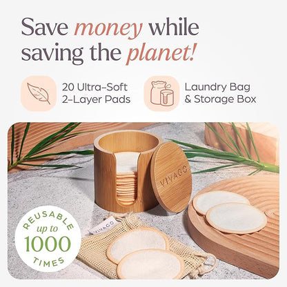 Reusable cotton rounds for face