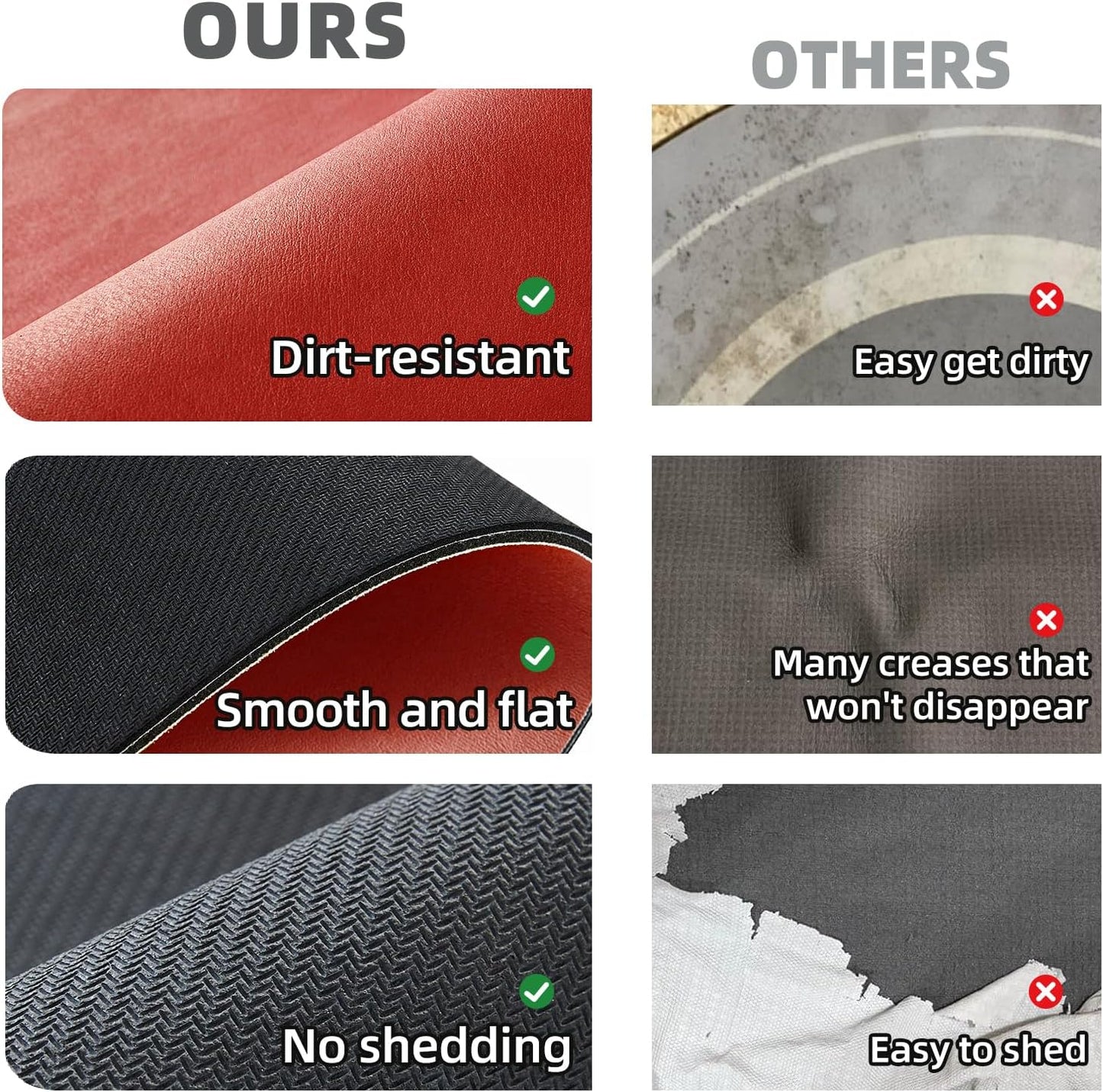 Christmas Bath Mat, Red Bathroom Rugs Non Slip Washable Thin Absorbent Bath Mat Fits Under Door Bathroom Floor Mat Perfect for Bath, Shower, or Sink 24"x70" Red