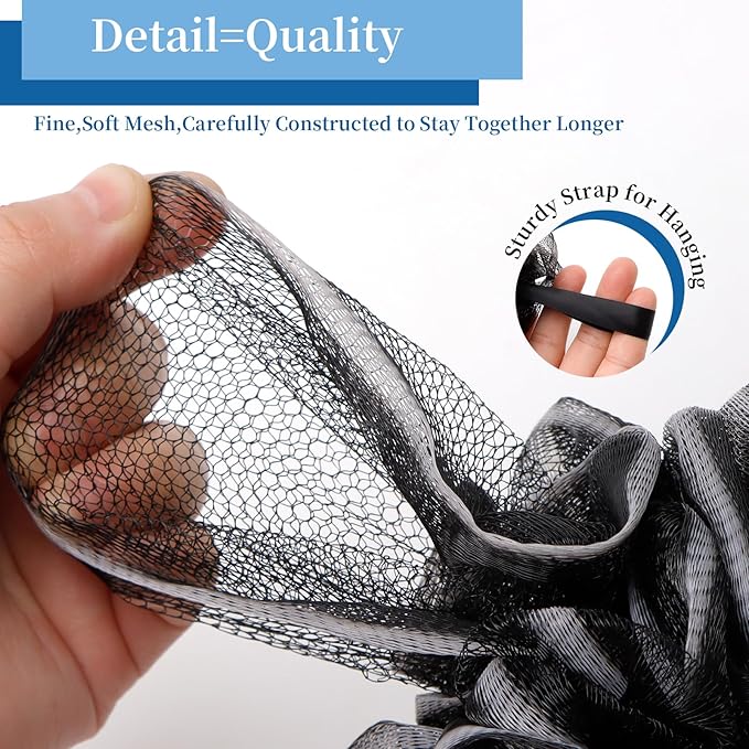 Bath loofah sponge back scrubber