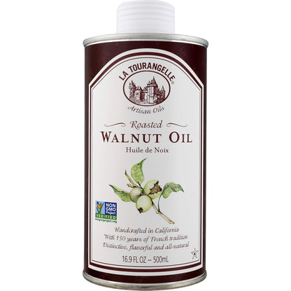 La Tourangelle Roasted Walnut and Pistachio Oils Bundle (16.9 Fl Oz + 8.45 Fl Oz)