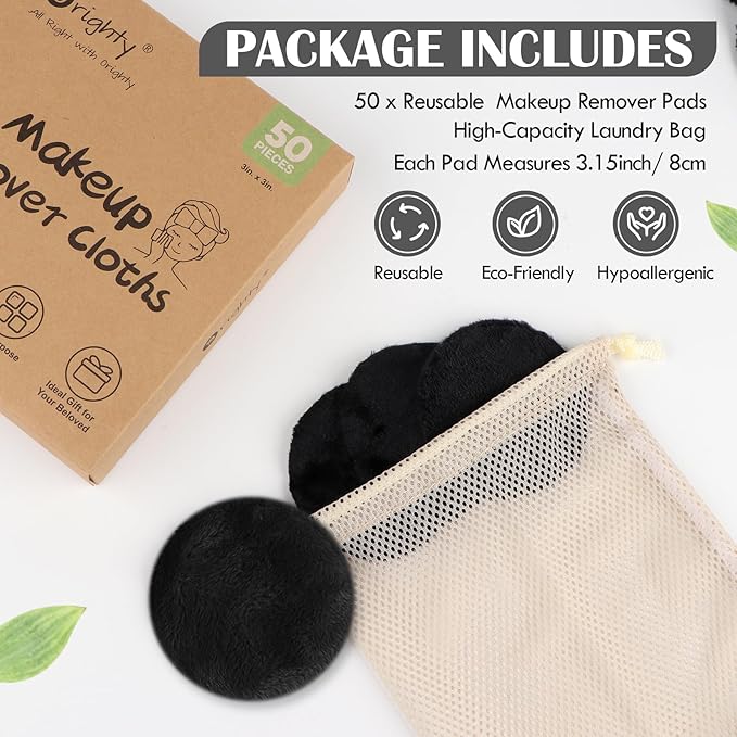 Orighty microfiber makeup remover pads
