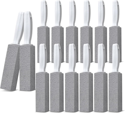 Emycool Pumice Stone Toilet Bowl Cleaner, 14 Pack Toilet Pumice Stone with Handle for Toilet Cleaning, Bathtubs, Sinks, Swimming Pools, Grills