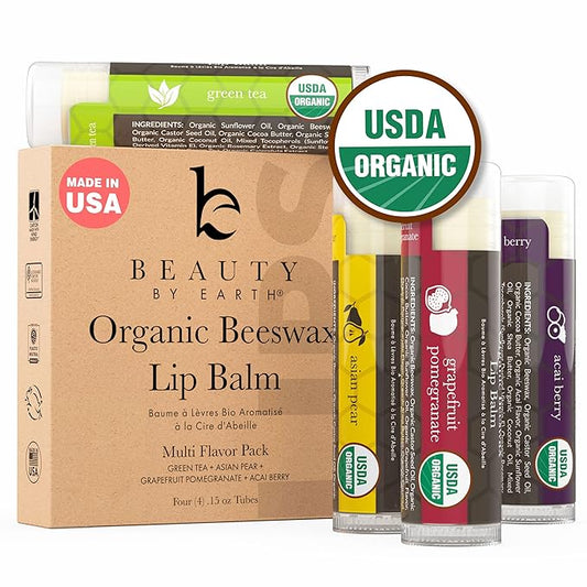 Organic lip balm multi flavor