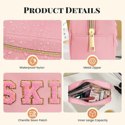 2pcs preppy makeup bags set,